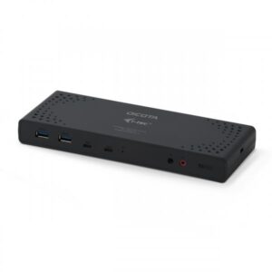 DICOTA D31952-UK replicatore di porte e docking station per laptop Cablato USB tipo-C Nero (USB-C 13-IN-1 DOCKING STATION - 5K HDMI/DP PD 65W UK)