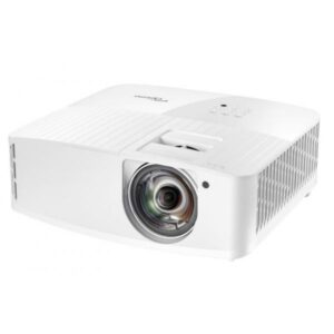 Optoma UHD35STx Proiettore a raggio standard 3600 ANSI lumen DLP UHD 4K [3840x2160] Compatibilità 3D Bianco (UHD35STx UHD Short throw 4K Projector)
