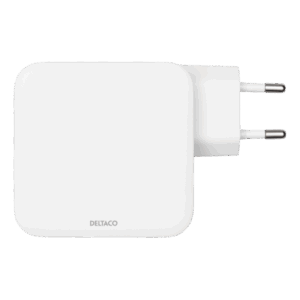 Deltaco USBC-GAN03 Caricabatterie per dispositivi mobili Universale Bianco AC Interno (DELTACO USBC-GAN03 str?mforsyningsadap)