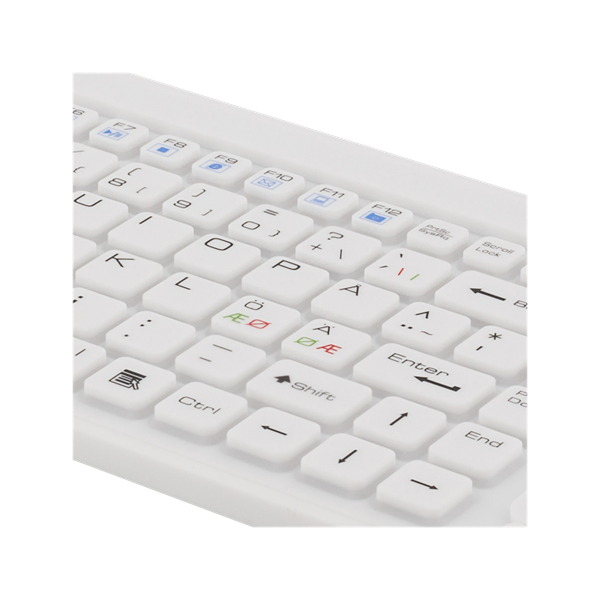 Deltaco TB-506 tastiera Industriale USB Nero (DELTACO TB-506 - tastatur - med touchp)