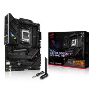 ASUS ROG STRIX B650E-F GAMING WIFI AMD B650 Socket AM5 ATX (ASUS ROG Strix B650E-F Gaming WiFi - Motherboard - ATX - Socket AM5 - AMD B650 Chipset - USB-C 3.2 Gen 2x2, USB-C 3.2 Gen2, USB 3.2 Gen 2, USB 3.2 Gen 1 - 2.5 Gigabit LAN, Wi-Fi 6, Bluetooth - onboard graphics [CPU required] - HD Audio [8-channel])