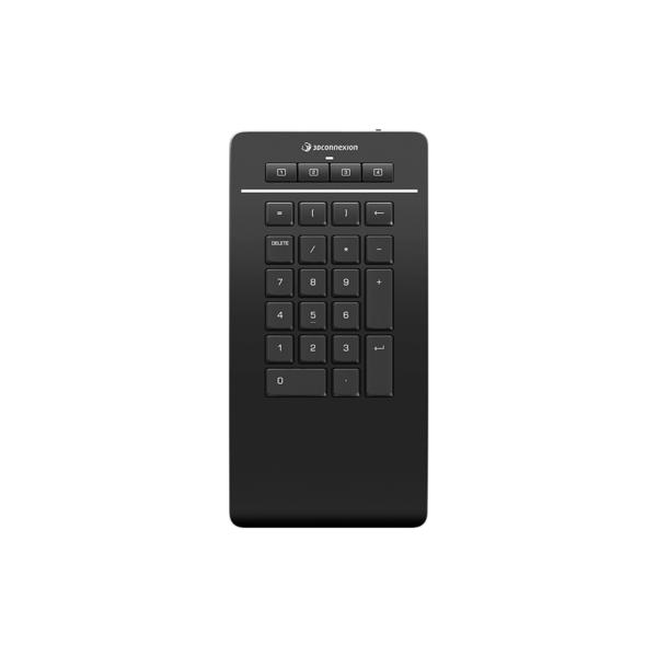 3Dconnexion Numpad Pro tastierino numerico Bluetooth/USB/RF Wireless Nero (3Dx Numpad Pro)