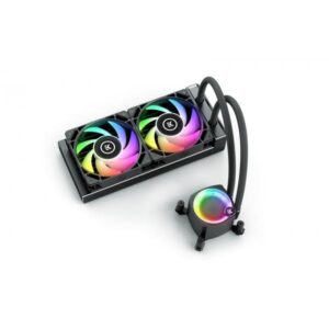 EK Water Blocks 3831109851678 parte e accessorio del sistema di raffreddamento del computer Modulo ventilatore (EK Water Blocks EK-Nucleus CR240 Lux D-RGB All In One CPU Water Cooler - Black)