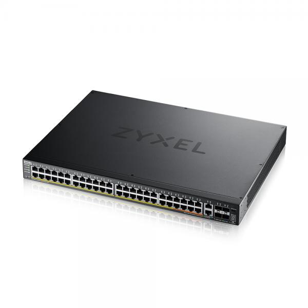 Zyxel XGS2220-54HP Gestito L3 Gigabit Ethernet [10/100/1000] Supporto Power over Ethernet [PoE] (Zyxel XGS2220-54HP L3 Access Switch 600W PoE 40xPoE+/10xPoE++ 24x1G RJ45 2x10mG RJ45 4x10G SFP+ Uplink)