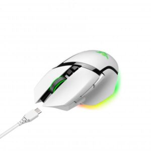 Razer Basilisk V3 Pro mouse Gaming Mano destra RF Wireless + Bluetooth + USB Type-C Ottico 30000 DPI (Basilisk V3 Pro - White)