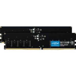 Crucial CT2K16G56C46U5 memoria 32 GB 2 x 16 GB DDR5 5600 MHz Data Integrity Check [verifica integrità dati] (32GB[16GBx2] Crucial DDR5 PC5-44800 5600MHz CL46 UDIMM)