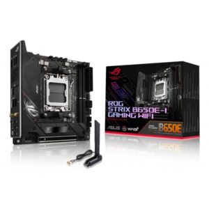 ASUS ROG STRIX B650E-I GAMING WIFI AMD B650 Socket AM5 mini ITX (Asus ROG STRIX B650E-I GAMING WIFI, AMD B650, AM5, Mini ITX, 2 DDR5, HDMI, DP Alt Mode, Wi-Fi 6E, 2.5G LAN, PCIe5, 2x M.2)