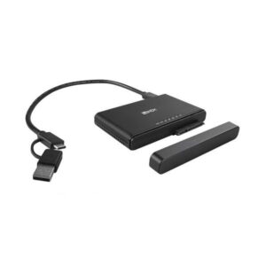 Lindy 43359 docking station per unità di archiviazione USB 3.2 Gen 2 [3.1 Gen 2] Type-C Nero (USB 3.2 Type C to M.2 NVMe & - SATA SSD Docking & Clone - Station - Warranty: 24M)