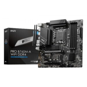 MSI PRO B760M-A WIFI DDR4 scheda madre Intel B760 LGA 1700 micro ATX (MB INT 1700 PRO B760M-A WIFI DDR4 MATX)