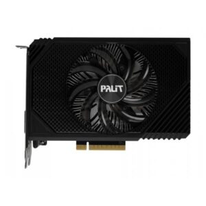 Palit GeForce RTX 3050 StormX NVIDIA 8 GB GDDR6 (Palit RTX3050 StormX, PCIe4, 8GB DDR6, DVI, HDMI, DP, 1777MHz Clock, RGB, Compact Design)