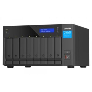 QNAP TVS-h874X NAS Tower Intel® Core™ i9 64 GB DDR4 0 TB QuTS hero Nero (QNAP TVS-h874X-i9-64G 8 Bay Desktop NAS)