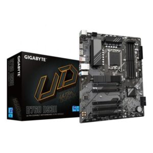 GIGABYTE B760 DS3H Scheda Madre - Supporta processori Intel Core 14ª generazione, VRM digitale a 8+2+1 fasi, fino a 7600MHz DDR5 [OC], 2x PCIe 4.0 M.2, LAN GbE, USB 3.2 Gen 2x2 (GIGA B760 DS3H S1700/DDR5/ATX)