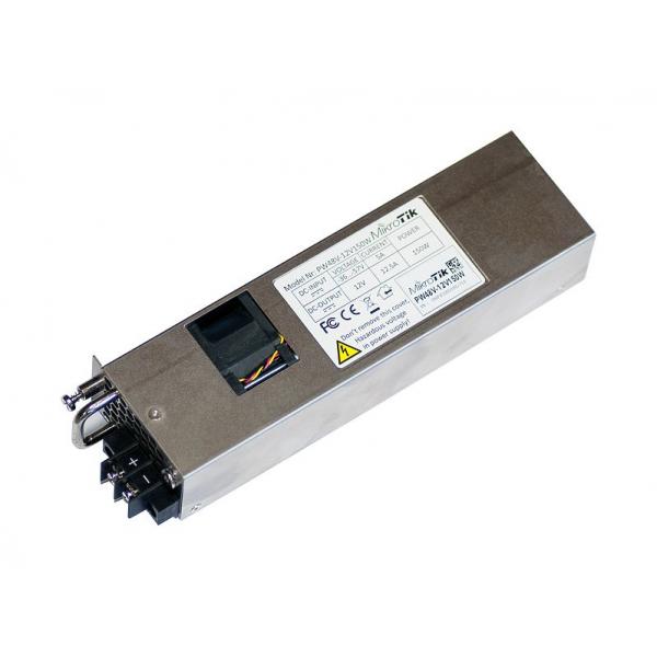 Mikrotik PW48V-12V150W adattatore e invertitore 150 W Nero, Grigio, Argento (MikroTik Hot Swap PSU for CCR1072/2216 and CRS504/CRS518 - PW48V-12V150W)