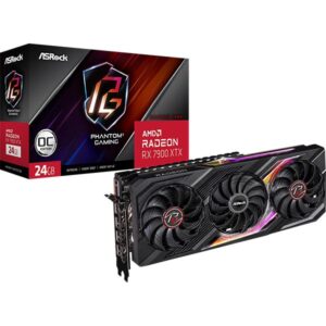 Asrock 90-GA3YZZ-00UANF scheda video AMD Radeon RX 7900 XTX 24 GB GDDR6 (Asrock RX7900 XTX Phantom Gaming OC, PCIe4, 24GB DDR6, HDMI, 3 DP, 2615MHz Clock, Overclocked, RGB)