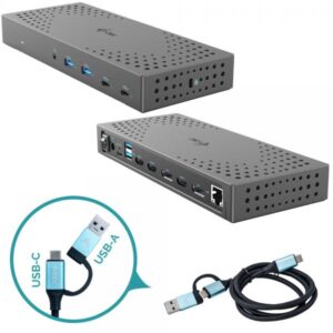 i-tec USB 3.0 / USB-C / Thunderbolt, 3x 4K Docking Station Gen 2 + Power Delivery 100W (I-TEC USB 3.0 3X 4K DOCK GEN 2 - USB 3.0/ C/ TB 3/4 PD100W)