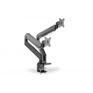 Digitus Porta monitor universale doppio con molla a gas e montaggio a incastro (DUAL MONITOR MOUNT 2X 35IN BLAC - BLACK)