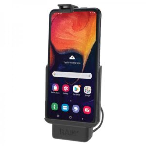 RAM Mounts RAM-HOL-SAM9PU supporto per personal communication Supporto attivo Telefono cellulare/smartphone Nero (UNPKD RAM EZ-ROLL'R POWERED - DOCK FOR SAMSUNG XCOVER PRO - RAM-HOL-SAM9PU, Mobile phone/Smartphone, Active holder, Car, Black - Warranty: 36M)