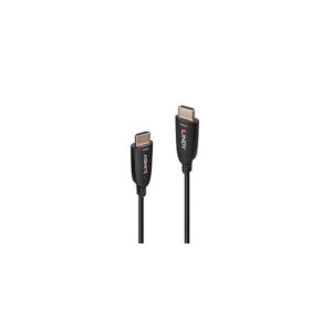 Lindy 38510 cavo HDMI 10 m HDMI tipo A [Standard] Nero (10M FIBRE OPTIC HYBRID HDMI - 8K60 CABLE)