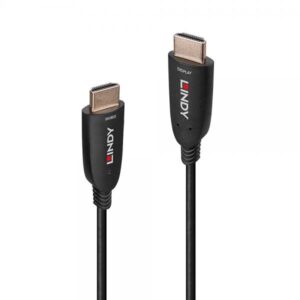 Lindy 38512 cavo HDMI 20 m HDMI tipo A [Standard] Nero (20m Fibre Optic Hybrid HDMI - 8K60 Cable - Warranty: 24M)