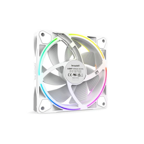 be quiet Light Wings ARGB 120mm PWM Fan White - Triple Pack