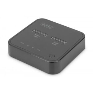 Digitus Docking station doppia SSD M.2 NVMe SSD con funzione di clonazione offline, USB-C™ (NVME CLONE STATION USB3.1 - TYP-C NVME M.2 SSD CASE)
