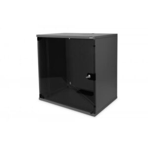 Digitus Alloggiamento a parete SOHO, smontato - 540 x 400 mm [L x P] (12HE WALL MOUNT RACK UNMOUNTED - 595X540X400 GLASS DOOR BLACK)