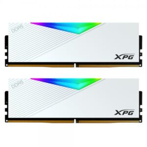 ADATA LANCER RGB memoria 32 GB 2 x 16 GB DDR5 6400 MHz (ADATA XPG Lancer RGB 32GB Kit [2 x 16GB], DDR5, 6400MHz, CL32, 1.4V, ECC, AMD EXPO & Intel XMP 3.0, PMIC, DIMM Memory, White)