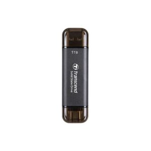 Transcend ESD310C Tecnologia Thunderbolt 1 TB Da USB tipo A a USB tipo C USB 3.2 Gen 2x2 Nero (Transcend TS1TESD310C 1TB, External SS)