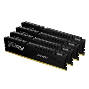 Kingston Technology FURY Beast 128 GB 5600 MT/s DDR5 CL40 DIMM [Kit da 4] Black XMP (Kingston FURY Beast - 128GB:4x32GB - D)