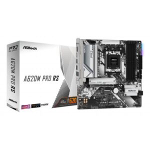 Asrock A620M Pro RS AMD A620 Socket AM5 micro ATX (Asrock A620M PRO RS, AMD A620, AM5, Micro ATX, 4 DDR5, HDMI, DP, GB LAN, PCIe4, RGB, 3x M.2)