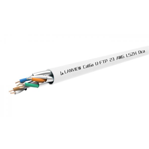 Lanview LVN122432 cavo di rete Bianco 305 m Cat6a U/FTP [STP] (Cat6a U-FTP 4x2xAWG23 LSZH - white 305m, Dca - Warranty: 300M)