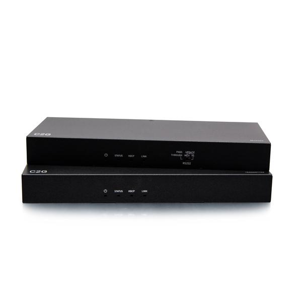 C2G Estensore HDMI® HDBaseT + 3,5 mm, da USB-B ad A e RS232 tramite cavo Cat da box trasmettitore a box ricevitore, 4K 60 Hz (C2G HDMI HDBaseT + 3.5mm, USB-B to A,)