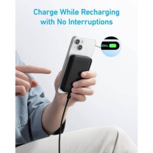 Anker 321 MagGo 5000 5000 mAh Carica wireless Nero (321 Maggo 5000 5000 Mah - Wireless Charging White - Warranty: 12M)