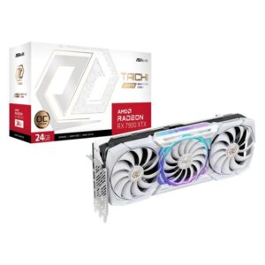Asrock RX7900XTX TCW 24GO AMD Radeon RX 7900 XTX 24 GB GDDR6 (Asrock RX7900 XTX TAICHI White OC, PCIe4, 24GB DDR6, HDMI, 3 DP, 2680MHz Clock, Overclocked, RGB)