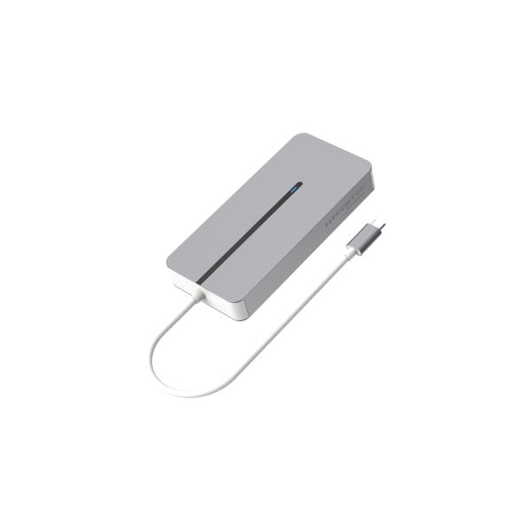Hypertec ProDock HYP-USBCPD-M2 replicatore di porte e docking station per laptop Cablato USB 3.2 Gen 1 [3.1 Gen 1] Type-C Argento (Hypertec ProDockMac - Universal USB-C Dock for Apple MacBook Extended Display with Dual HDMI; Gigabit Ethernet; 2 X USB A; 100W Power Delivery. [1Year warranty])
