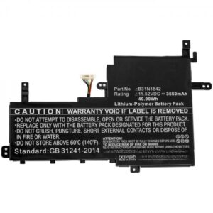 CoreParts MBXAS-BA0268 ricambio per laptop Batteria (Laptop Battery for Asus - 41.04Wh Li-Polymer 11.4V - 3600mAh 40.90Wh Li-Polymer 11.52V 3550mAh for Asus K531FA, K531FL, S531FA - Warranty: 12M)