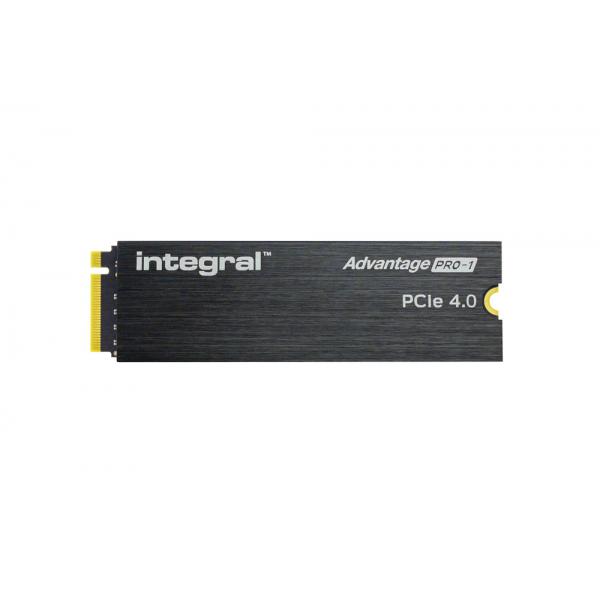 Integral INSSD2TM2280G4AP1XHS drives allo stato solido 2 TB M.2 PCI Express 4.0 NVMe (2TB - 2000GB SSD M.2 2280 NVME 1.4 PCIe Gen4 x4 R-7400MBs W-6700MBs IOPS R-850K W-1000K TLC TBW 1000 WITH HEATSINK ADVANTAGE PRO-1 INTEGRAL)