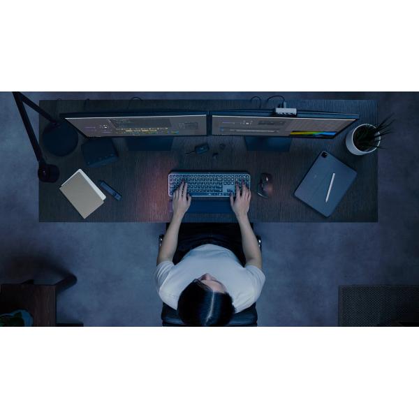 Logitech MX Keys S (MX KEYS S - GRAPHITE - CH - BT - - N/A - CENTRAL-419) - Versione Tedesca
