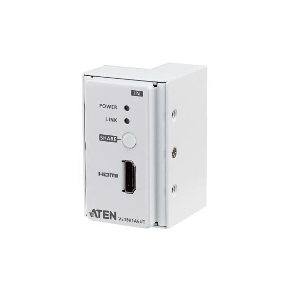 ATEN VE1801AEUT moltiplicatore AV Trasmettitore AV Bianco (HDMI HDBT WALLPLATE WITH POH)