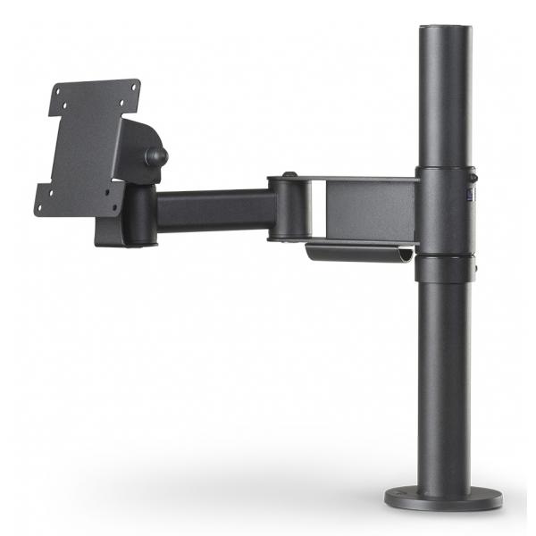 Ergonomic Solutions SpacePole POS SPV1106-FX-02 accessorio di sistema POS Supporto POS Nero Metallo 75 x 75 mm 100 x 100 mm (SpacePole Screen Mount with - 300mm Elbow Arm - BLACK - Warranty: 60M)