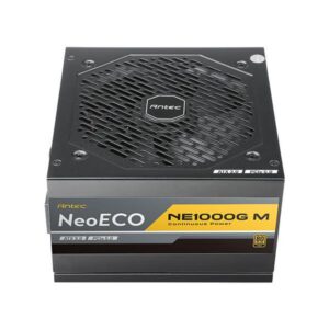 Antec Neo ECO Modular NE1000G M ATX3.0 GB alimentatore per computer 1000 W 20+4 pin ATX ATX Nero (Antec NE1000G M, PCIe 5.0 Ready, Fully Modular, 80PLUS Gold, Single Rail, 83A, 120mm FDB Fan, ATX3.0 PSU)