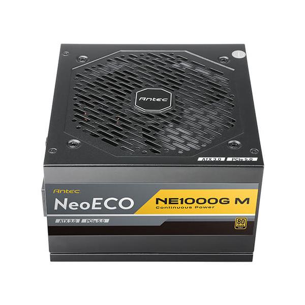 Antec Neo ECO Modular NE1000G M ATX3.0 GB alimentatore per computer 1000 W 20+4 pin ATX ATX Nero (Antec NE1000G M, PCIe 5.0 Ready, Fully Modular, 80PLUS Gold, Single Rail, 83A, 120mm FDB Fan, ATX3.0 PSU)