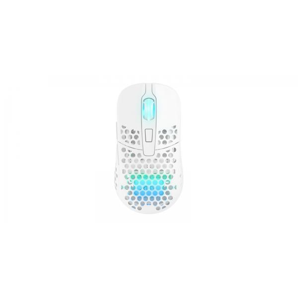 CHERRY XTRFY M42 RGB mouse Giocare Ambidestro RF Wireless + USB Type-C Ottico 19000 DPI (XTRFY M42 WIRELESS RGB MOUSE WHITE)