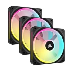 Corsair Air CO-9051002-WW sistema di raffreddamento per computer Case per computer Ventilatore 12 cm Nero 3 pz (CORSAIR QX120 RGB 120MM FAN BLK 3PK)