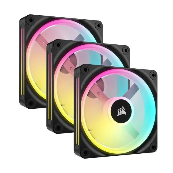 Corsair Air CO-9051002-WW sistema di raffreddamento per computer Case per computer Ventilatore 12 cm Nero 3 pz (CORSAIR QX120 RGB 120MM FAN BLK 3PK)