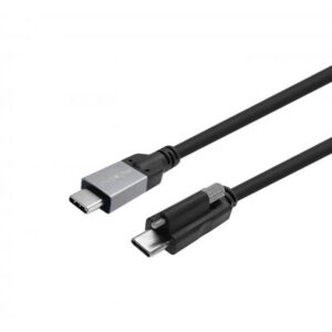 Vivolink PROUSBCMMS3 cavo USB USB 3.2 Gen 2 [3.1 Gen 2] 3 m USB C Nero (USB-C Screw to USB-C Cable 3m - Supports Certified for - Business - Warranty: 144M)