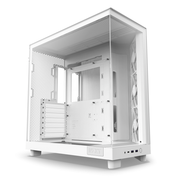 NZXT H6 Flow Midi Tower Bianco (NZXT H6 Air Flow Dual White Mid Tower Cs)