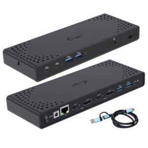 i-tec CADUA4KDOCKPDL2UK replicatore di porte e docking station per laptop Cablato USB 3.2 Gen 1 [3.1 Gen 1] Type-C Nero (SB 3.0 / USB-C / Thunderbolt 3)