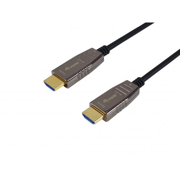 Equip 19453 Cavo ottico attivo HDMI 2.1, 30 m, 8K/60Hz, 4K/120Hz (Equip Displayport Kabel -> HDMI St/St)