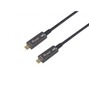 Equip 119461 Cavo ottico attivo USB-C-C, M/M, 5,0 m, PD 60W, 4K/60Hz, 10Gbps, Video+Dati+PD (Equip 119461 USB C to C Active Optical Cable; 5m; 4K/60Hz; Video+Data+PD [2Years warranty])
